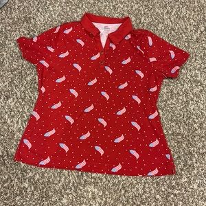 Kim Rogers Patriotic Perfectly Soft 100% Cotton Polo